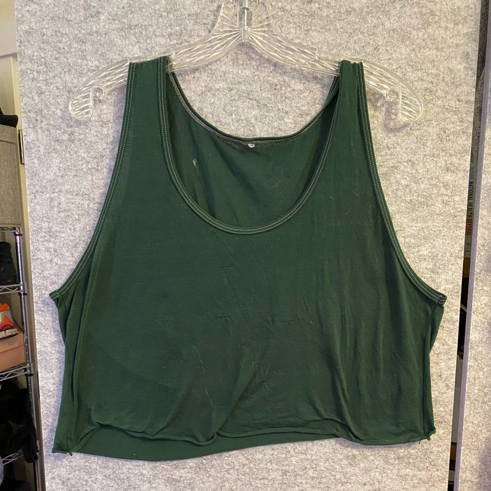 Forest Green Exercise Crop Top